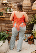 Load image into Gallery viewer, Festival Fringe Tank in Orange
