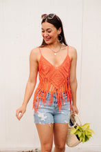 Load image into Gallery viewer, Festival Fringe Tank in Orange
