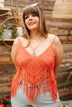 Load image into Gallery viewer, Festival Fringe Tank in Orange
