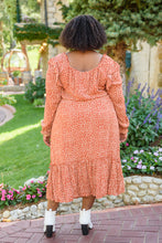 Load image into Gallery viewer, First Kiss Long Sleeve Maxi Dress In Rust
