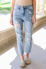 Load image into Gallery viewer, Florence High Waist Destroyed Boyfriend Jeans
