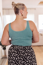 Load image into Gallery viewer, Fundamentals Ribbed Seamless Reversible Tank in Vintage Blue
