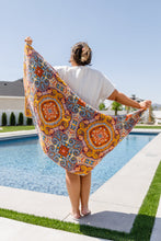 Load image into Gallery viewer, Luxury Beach Towel in Boho Medallions
