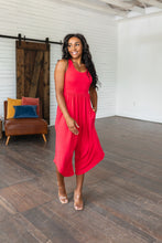 Load image into Gallery viewer, Good Idea Jumpsuit in Red
