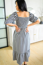 Load image into Gallery viewer, Greenville Gingham Midi Dress
