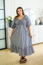 Load image into Gallery viewer, Greenville Gingham Midi Dress
