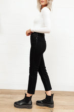 Load image into Gallery viewer, High Waist Mom Fit Jeans In Black
