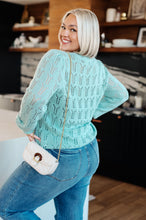 Load image into Gallery viewer, Hole In One Sheer Pointelle Knit Sweater
