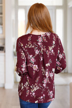 Load image into Gallery viewer, Hometown Classic Top in Wine Floral
