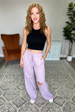 Load image into Gallery viewer, Weekend Hero Wide Leg Sweats in Dusty Lavender
