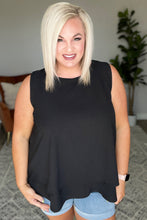 Load image into Gallery viewer, Double Tiered Flare Tank in Black
