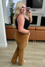 Load image into Gallery viewer, Cordelia Bootcut Corduroy Pants in Camel
