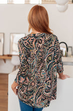 Load image into Gallery viewer, I Think Different Top Teal Paisley
