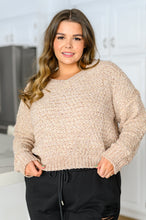 Load image into Gallery viewer, Irish Coffee Knitted Crop V Neck Sweater
