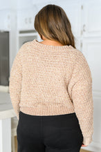 Load image into Gallery viewer, Irish Coffee Knitted Crop V Neck Sweater
