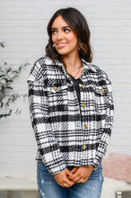 Load image into Gallery viewer, Kate Plaid Jacket in Black &amp; White
