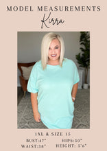 Load image into Gallery viewer, Ribbed Double Layer Jumpsuit in Mint
