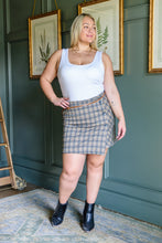 Load image into Gallery viewer, Late To Class Plaid Mini Skort
