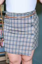 Load image into Gallery viewer, Late To Class Plaid Mini Skort
