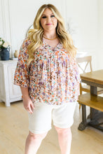 Load image into Gallery viewer, Let&#39;s Go Boho Floral Babydoll Top
