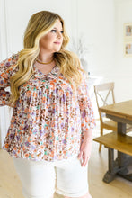 Load image into Gallery viewer, Let&#39;s Go Boho Floral Babydoll Top
