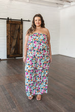 Load image into Gallery viewer, Life of the Party Floral Jumpsuit in Green
