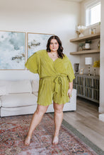 Load image into Gallery viewer, Lovely Life Plisse Romper in Green
