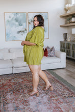 Load image into Gallery viewer, Lovely Life Plisse Romper in Green
