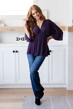 Load image into Gallery viewer, Love On The Line V-Neck Peplum Blouse
