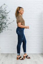 Load image into Gallery viewer, Maeve Mid-Rise Dark Wash Cuffed Skinny
