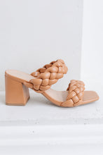 Load image into Gallery viewer, Maya Braided Heels in Tan
