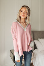 Load image into Gallery viewer, Mia Waffle Knit Long Sleeve In Pink
