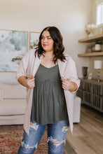 Load image into Gallery viewer, Never Not Loving V-Neck Cami in Gray Green
