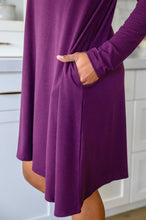 Load image into Gallery viewer, Most Reliable Long Sleeve Knit Dress In Plum
