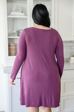 Load image into Gallery viewer, Most Reliable Long Sleeve Knit Dress In Plum
