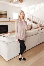 Load image into Gallery viewer, Nivia Draped Turtle Neck Tunic in Mocha
