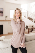 Load image into Gallery viewer, Nivia Draped Turtle Neck Tunic in Mocha
