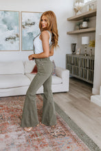 Load image into Gallery viewer, Olivia Control Top Release Hem Overalls in Olive
