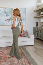 Load image into Gallery viewer, Olivia Control Top Release Hem Overalls in Olive
