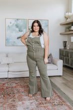 Load image into Gallery viewer, Olivia Control Top Release Hem Overalls in Olive
