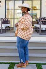 Load image into Gallery viewer, One Fine Afternoon Gingham Plaid Top In Caramel
