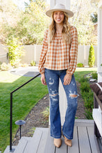 Load image into Gallery viewer, One Fine Afternoon Gingham Plaid Top In Caramel
