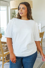 Load image into Gallery viewer, Pristine Puff Sleeve Top in White
