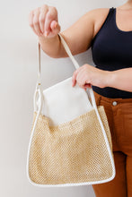 Load image into Gallery viewer, Road Less Traveled Handbag with Zipper Pouch in Cream
