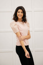 Load image into Gallery viewer, Rock On Puff Sleeve Top in Blush
