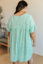 Load image into Gallery viewer, Rodeo Lights Dolman Sleeve Dress in Mint Floral
