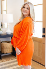 Load image into Gallery viewer, Roll With me Romper in Tangerine
