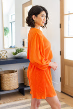 Load image into Gallery viewer, Roll With me Romper in Tangerine
