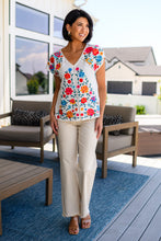 Load image into Gallery viewer, Rose Garden Embroidered Blouse
