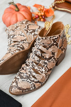 Load image into Gallery viewer, Sadie Ankle Boots In Snakeskin
